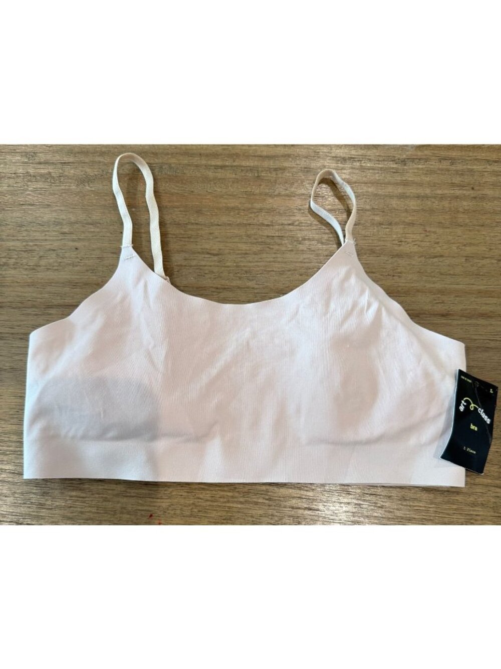 NWT Art Class Girls Beige Seamless Bralette Size L (10-12)